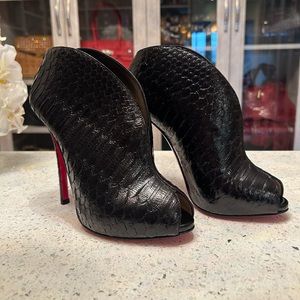 Christian Louboutin Python Booties